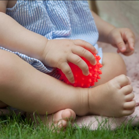 Sensoryczna piłeczka do masażu Sensorky niebieska 6m+ Mom's Care