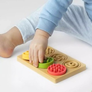 Sensoryczne puzzle kółeczka dla niemowląt 6m+ Mom's Care