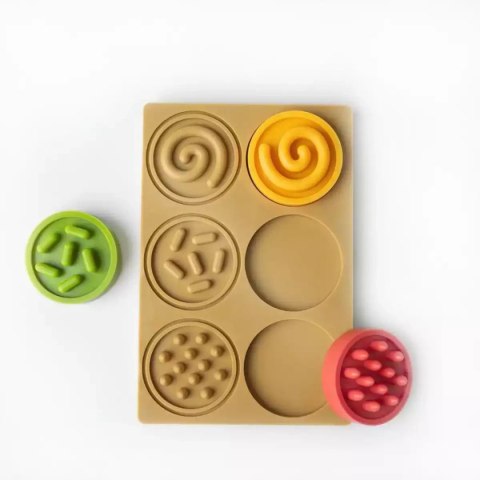 Sensoryczne puzzle kółeczka dla niemowląt 6m+ Mom's Care