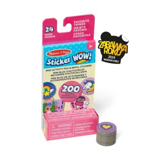 Sticker Wow - wkład + mini książeczka - Jednorożec