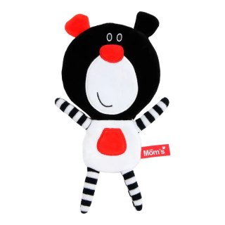 Szeleszcząca przytulanka kontrastowa Misio Buu czarny 0+ Mom's Care