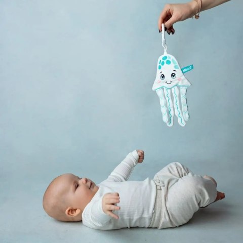 Szeleszcząca szmatka zawieszka Meduza dla niemowląt 0+ Mom's Care