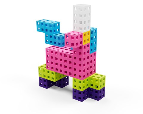 Zestaw klocków konstrukcyjnych - Meli Cube Pink 50 el.