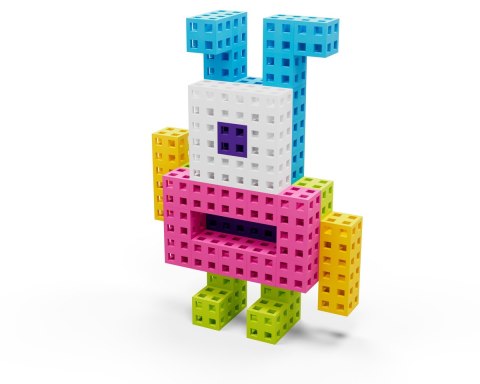 Zestaw klocków konstrukcyjnych - Meli Cube Pink 50 el.
