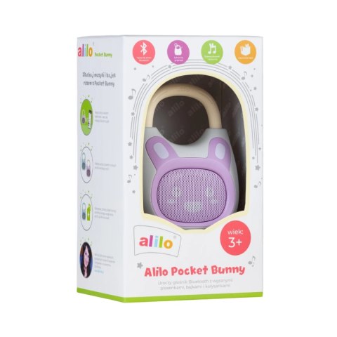 Głośnik Bluetooth Alilo Pocket Bunny K1 PURPLE - fioletowy