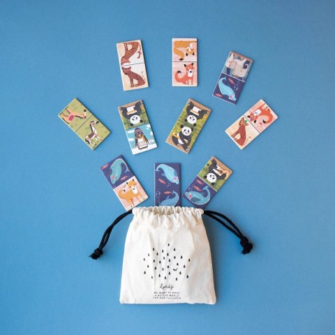 Gra domino Londji Pingwinek i Przyjaciele dla dzieci 3+