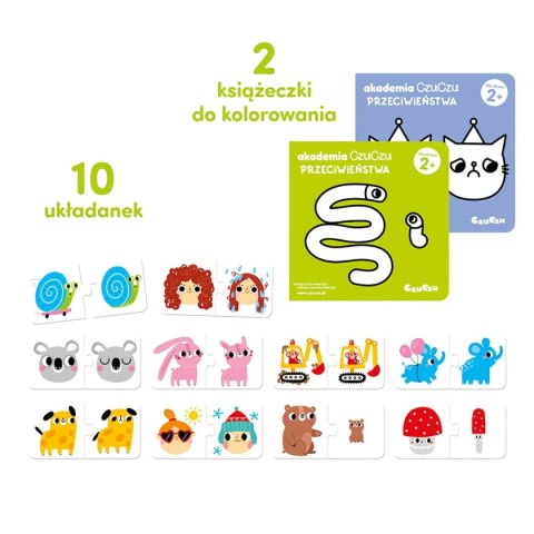 Gra edukacyjna CzuCzu Akademia Przeciwieństwa nauka par 2+