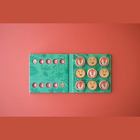 Gra kółko i krzyżyk Londji Lew i tygrys drewniana 4+