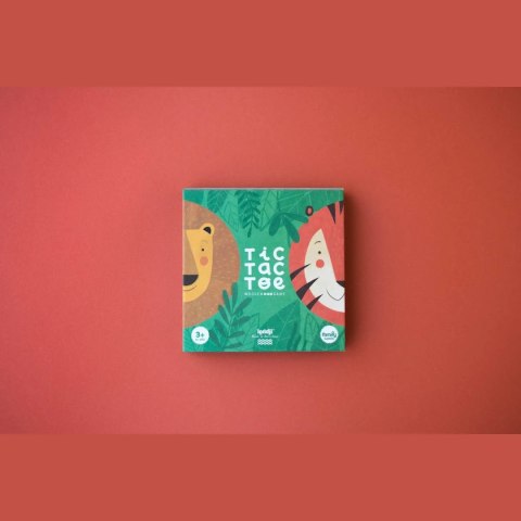 Gra kółko i krzyżyk Londji Lew i tygrys drewniana 4+