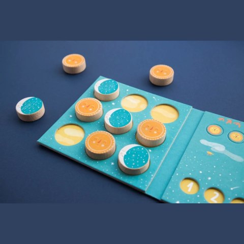 Gra kółko i krzyżyk Londji Słońce i księżyc drewniana 4+