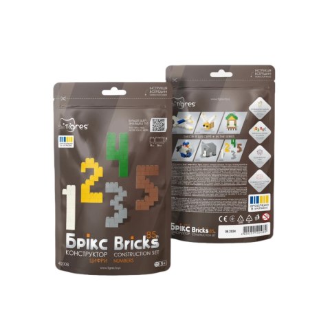 Klocki konstrukcyjne Bricks - Cyfry - 85 el.
