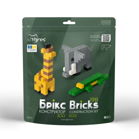 Klocki konstrukcyjne Bricks - Zoo - 190 el.