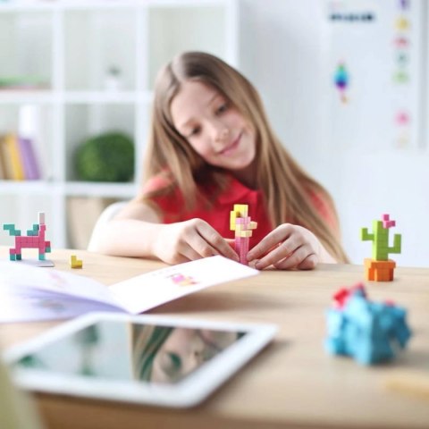 Klocki magnetyczne Pixio Bright Animals zwierzęta 90 elementów 6+