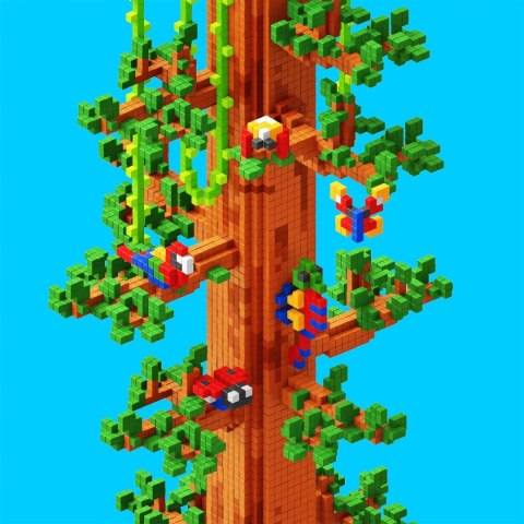 Klocki magnetyczne Pixio Bright Animals zwierzęta 90 elementów 6+