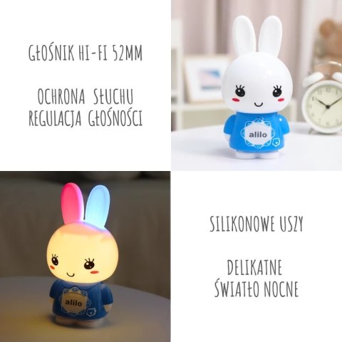 Króliczek Alilo Big Bunny G7C BLUE - niebieski