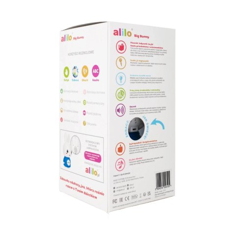 Króliczek Alilo Big Bunny G7C BLUE - niebieski