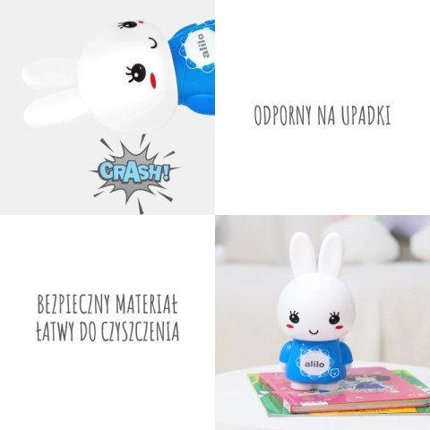 Króliczek Alilo Big Bunny G7C BLUE - niebieski