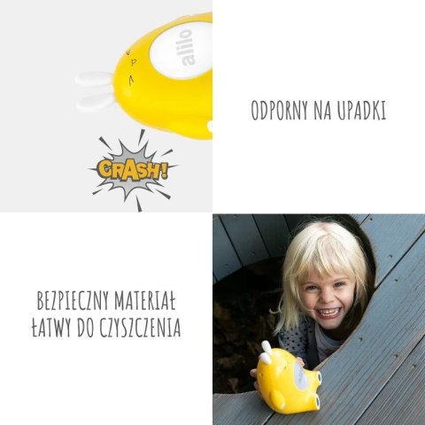 Króliczek Alilo Happy Bunny P1 YELLOW - żółty