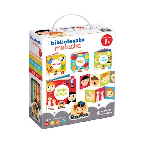 Książeczki rozkładane CzuCzu Biblioteczka malucha 4 sztuki 1+