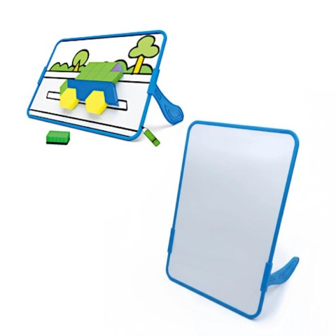 Magnetyczna mozaika klocki Tangram z tablicą - 252 el. + karty pracy