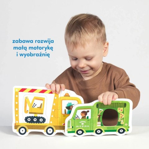 Pierwsze puzzle CzuCzu Pojazdy dla maluchów 2+