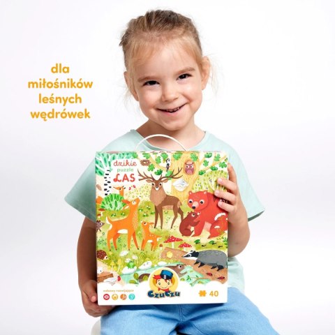 Puzzle CzuCzu Dzikie puzzle Las zwierzęta leśne 3+