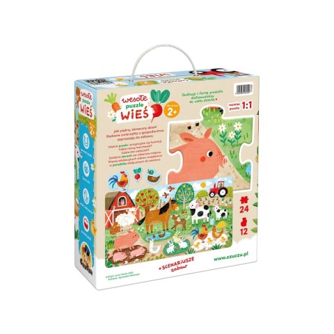 Puzzle CzuCzu Wesołe puzzle Wieś dla maluchów 2+