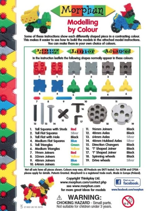 Morphun Motocykle 360 el. - Klocki konstrukcyjne