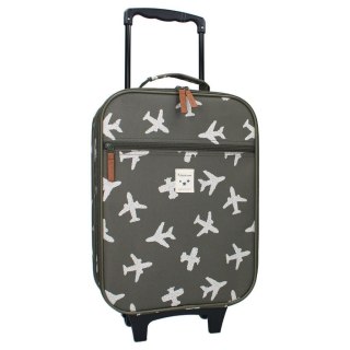 Walizka dla dzieci KIDZROOM Airplane khaki