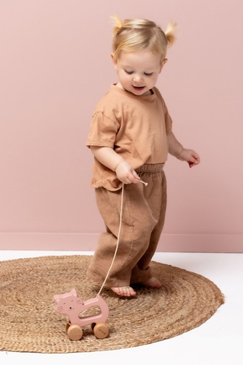 Drewniana zabawka do ciągnięcia - Kot Trixie Baby