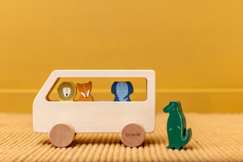 Drewniany autobus dla zwierząt Trixie Baby