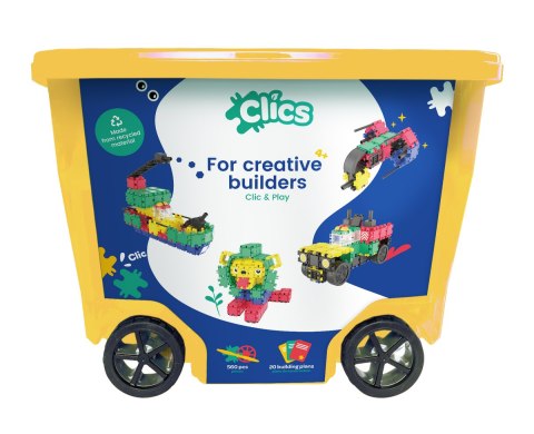 Klocki Clics Roller 20w1 560 el. konstrukcyjne 4+
