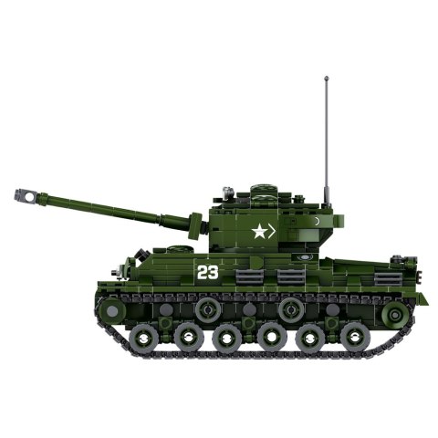 Klocki Konstrukcyjne Czołg Wojskowy Sherman M4A3E8 Skala 1:30 839 el.