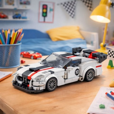 Klocki Konstrukcyjne Samochód Sportowy VIPER Biało-Czerwony 379 el.