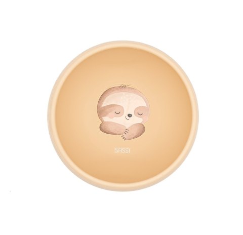 Miska silikonowa z przyssawką Leniwiec SASSI