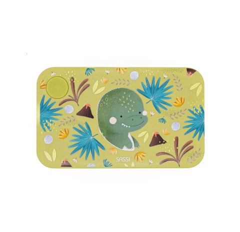 Plastikowy lunchbox pojemnik z rPET Dinozaur SASSI