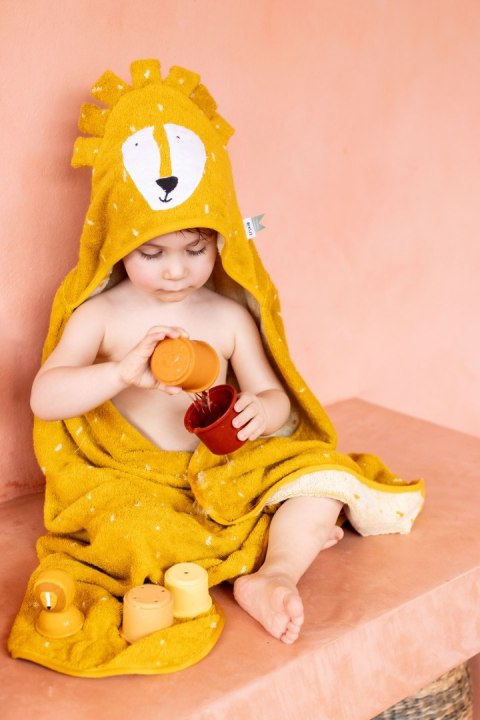 Ręcznik Kąpielowy z Kapturem 70 x 130cm - Lew Trixie Baby