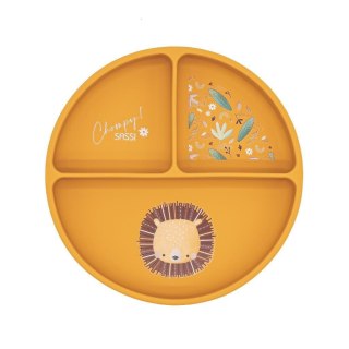 Talerz silikonowy z przyssawką Lew SASSI