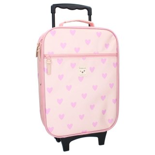 Walizka dla dzieci KIDZROOM Magical Heart pink