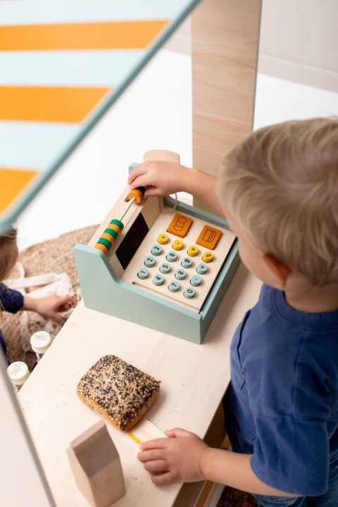 Drewniana Kasa Sklepowa z Akcesoriami Trixie Baby