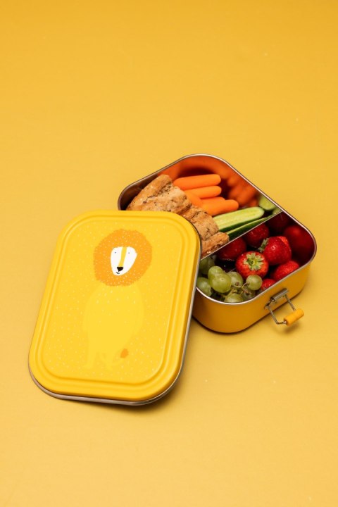 Duży stalowy lunch box - Lew Trixie Baby