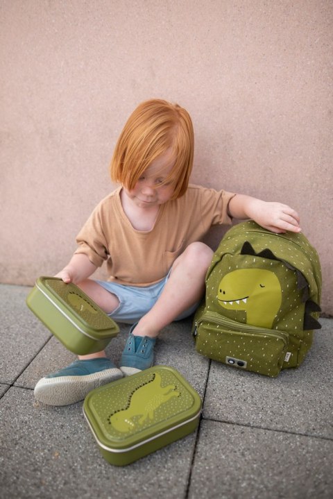 Mały stalowy lunch box - Dinozaur Trixie Baby