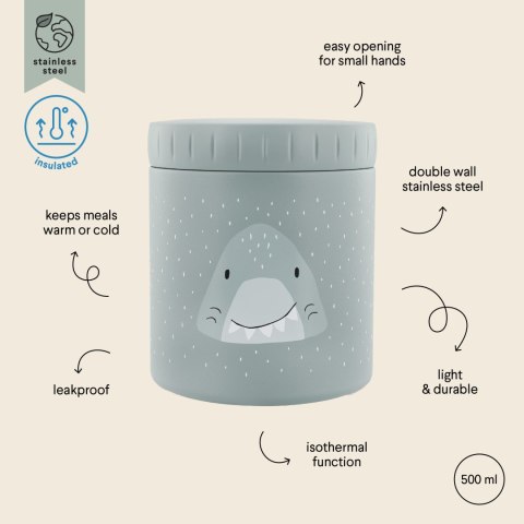 Termiczny pojemnik na jedzenie 500 ml - Termos Rekin Trixie Baby
