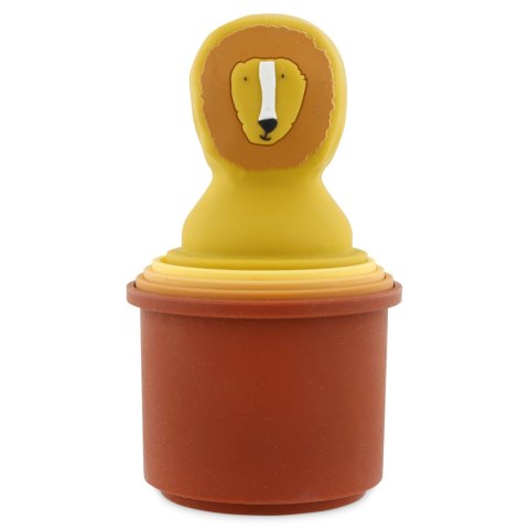 Zabawki do kąpieli kubki do układania 5 sztuk - Lew Trixie Baby