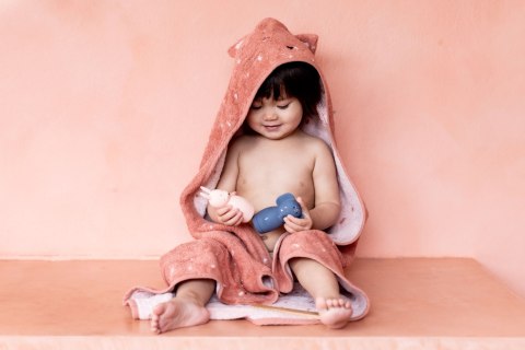 Zabawki do kąpieli miękkie zwierzątka do ściskania - Słoń i Krokodyl Trixie Baby