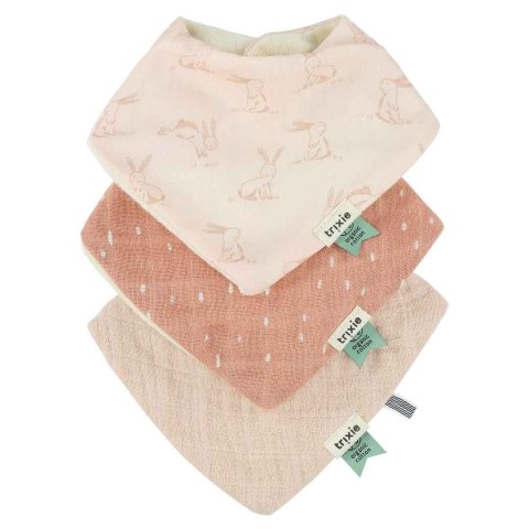 Bawełniane chustki bandana 3-pack - Rosy Rabbit Trixie Baby