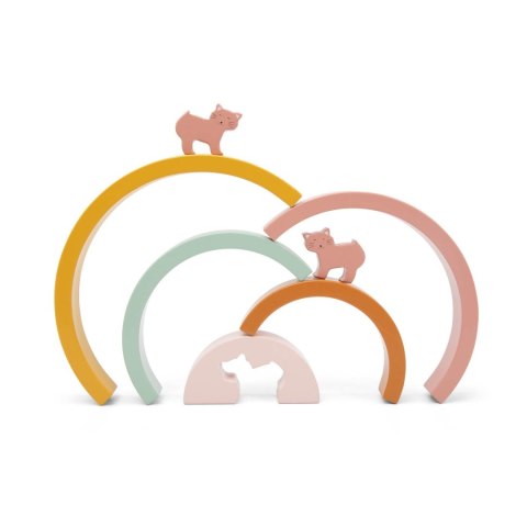 Drewniana układanka tęcza - Kot Trixie Baby