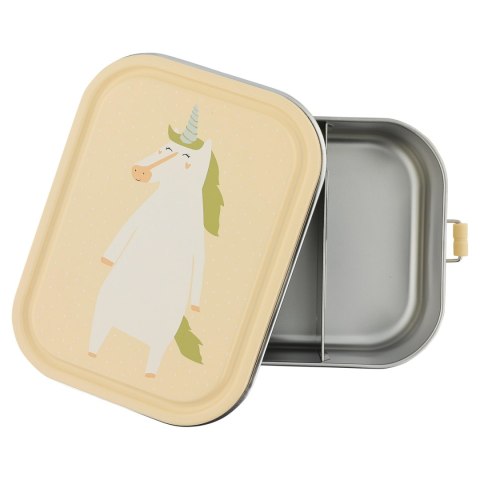 Duży stalowy lunch box - Jednorożec Trixie Baby