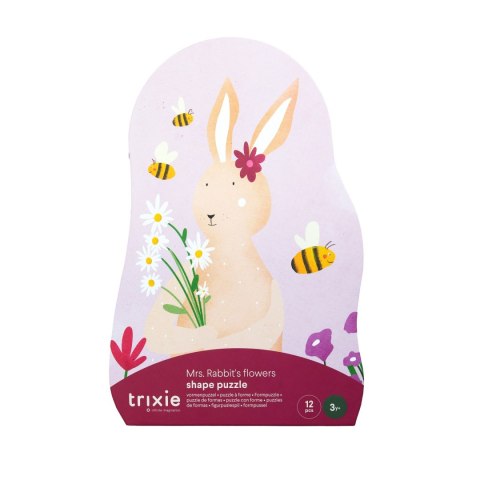 Puzzle Kształtów - Kwiatowa Przygoda Króliczka Trixie Baby
