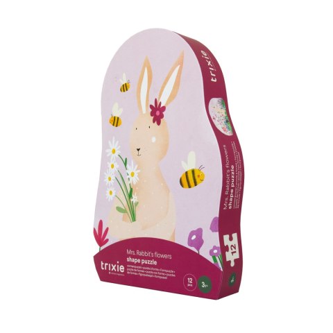 Puzzle Kształtów - Kwiatowa Przygoda Króliczka Trixie Baby